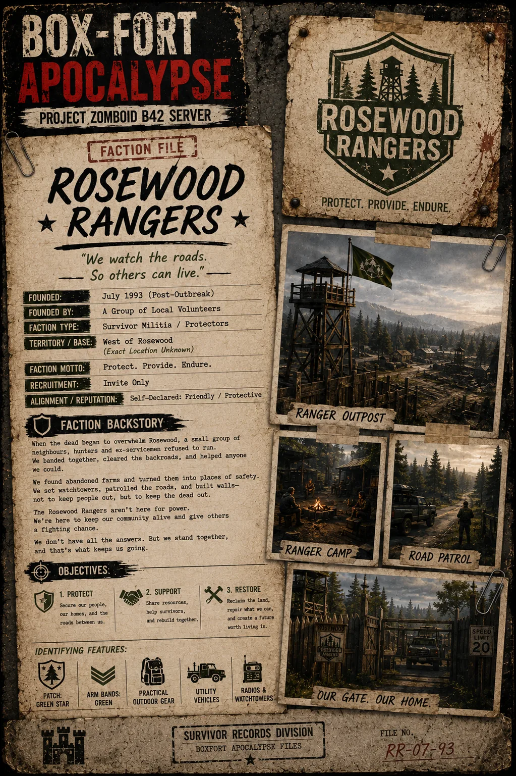 Rosewood Rangers faction dossier